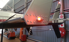 Light laboratory test lighting for wings lights